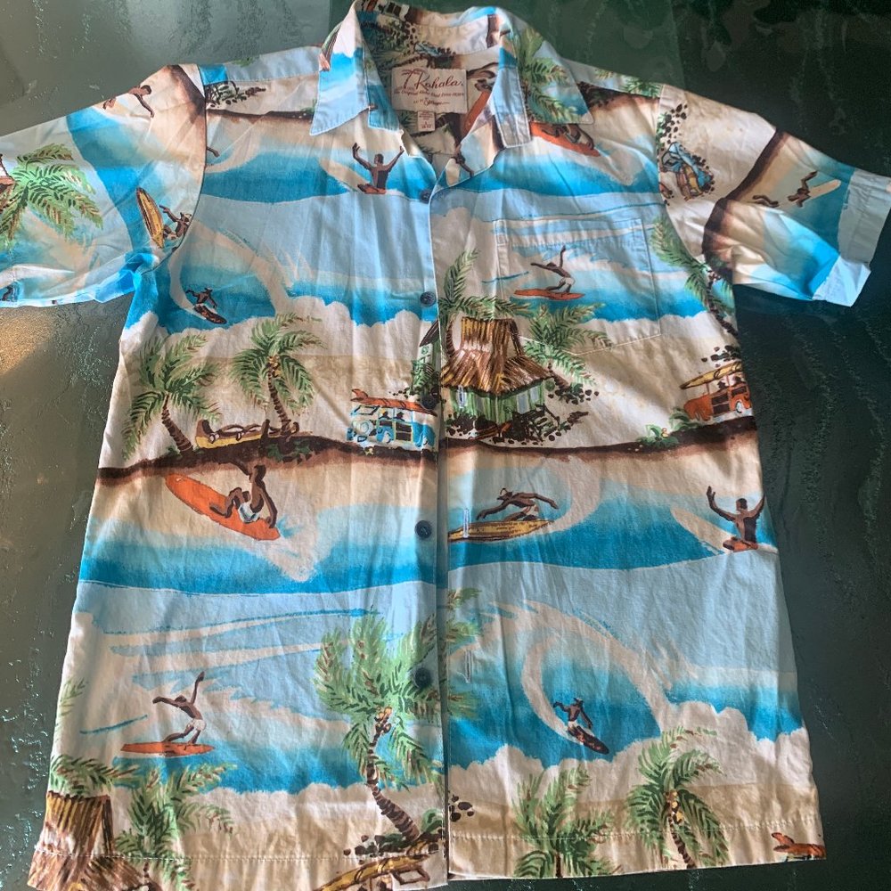 Kahala Boys Aloha Shirt - L (10/12)